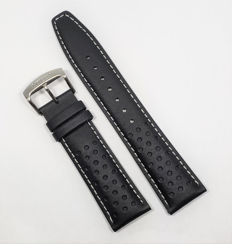 Citizen 22mm CA0649-14E Black Leather Watch Band Strap | WATCHBAND EXPERT