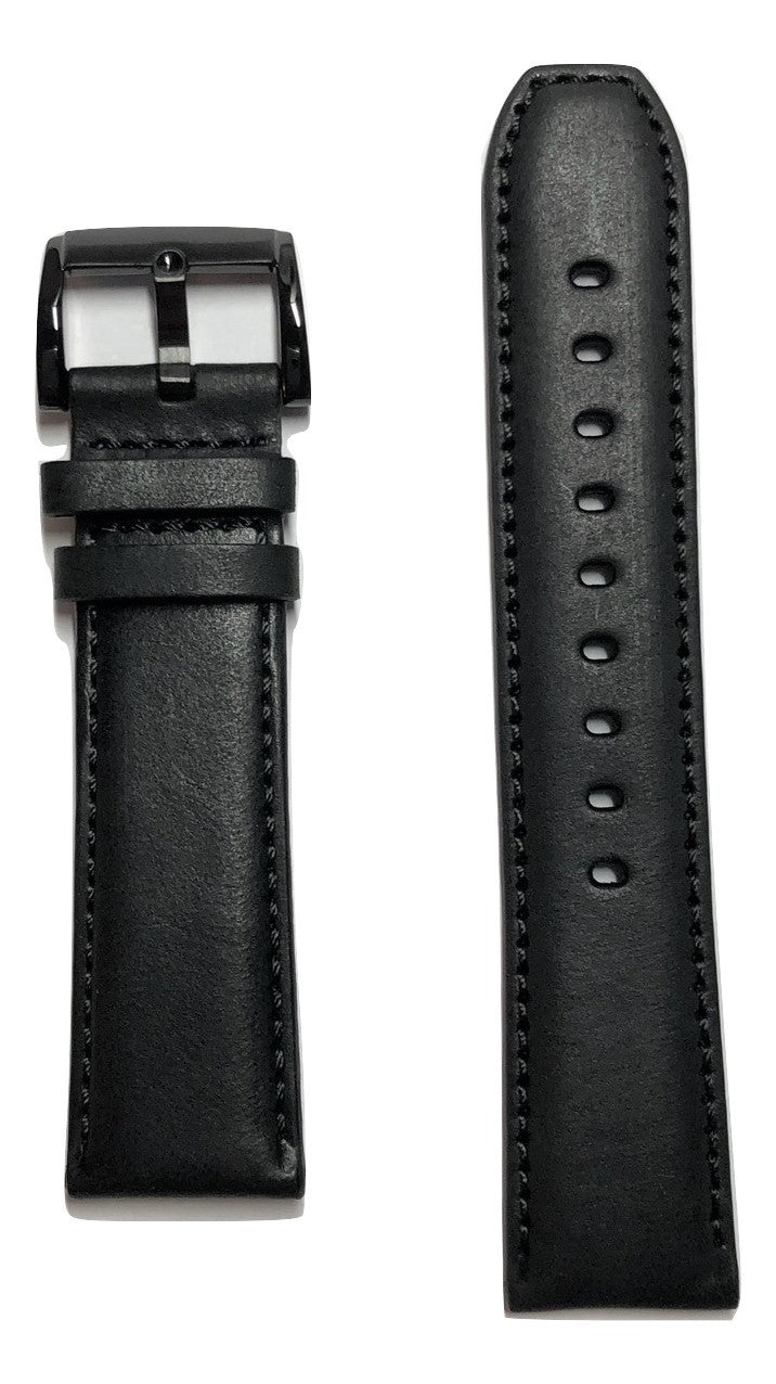Movado Bold Mb 01 1 29 6146 Black Leather 22mm Watch Band