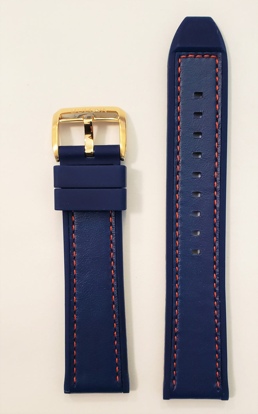 Bulova Marine Star 97B168 Blue Rubber 22mm Watch Band – WATCHBAND EXPERT