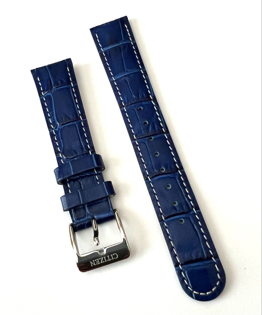 Citizen Blue Genuine Leather Strap Watch | W.B.E