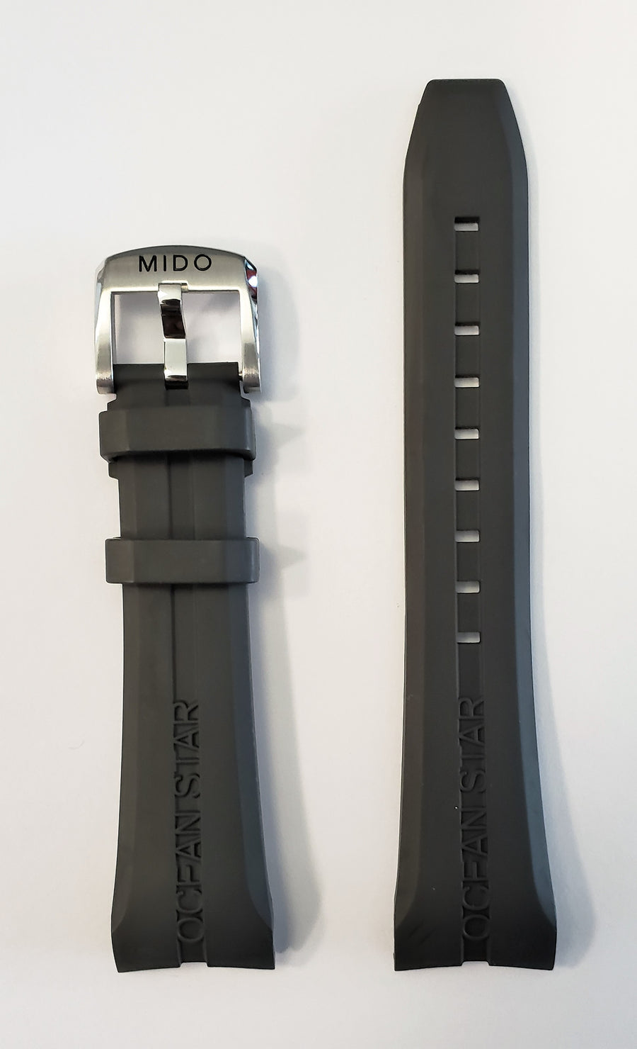 MIDO Ocean Star M011417A / M011430A Black Rubber Watch Band | W.B.E