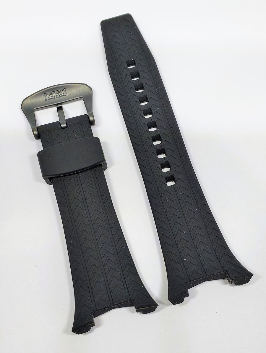 Seiko Coutura SSC697 / SSC697P Black Rubber Watch Band | WATCHBAND EXPERT