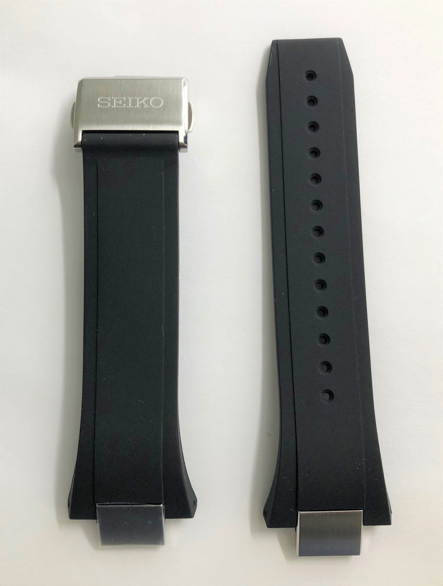 Seiko Astron SSE169 / SSE169J1 Black Rubber Watch Band | WATCHBAND EXPERT