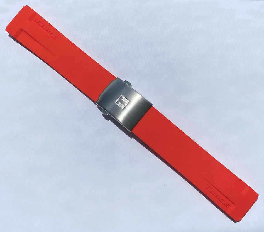 Tissot T-Race T048417A Red Rubber Watch Band Strap – WATCHBAND EXPERT