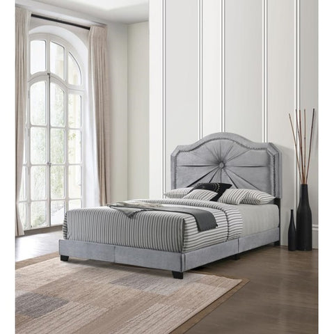 Velvet Upholstered Bed