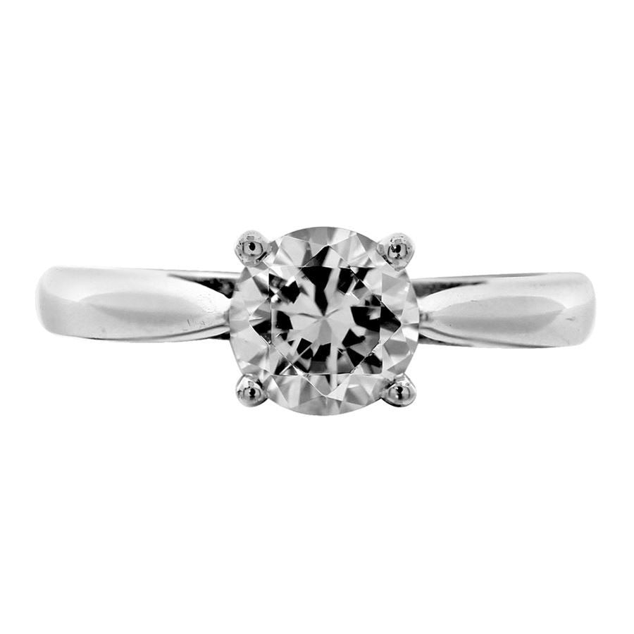 Cathedral style 4 prong solitaire