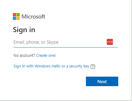 Sign in using a Microsoft Account
