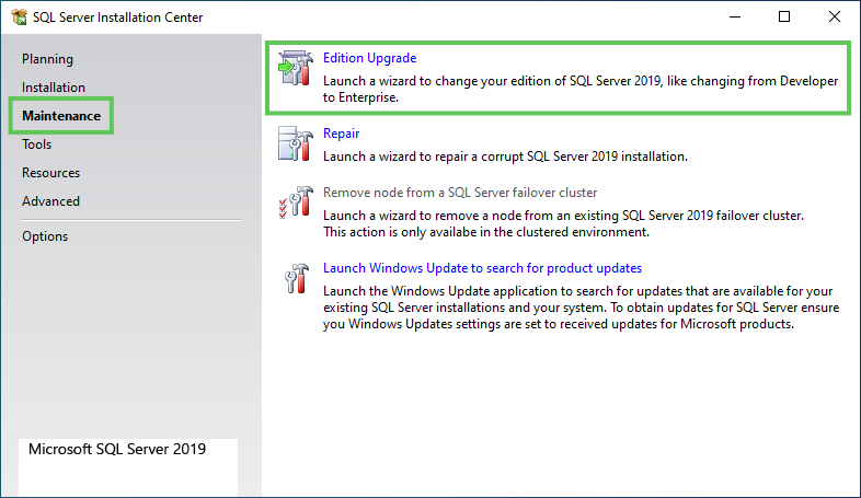 Upgrading SQL Server Express to Standard 