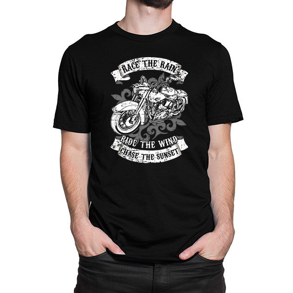 Race The Rain T-Shirt – Classic Biker Gear