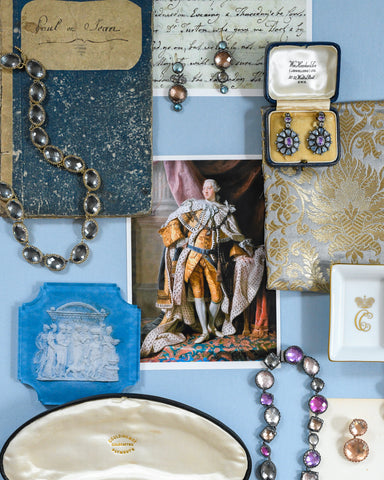 Jewelry worn by Queen Charlotte King George layout