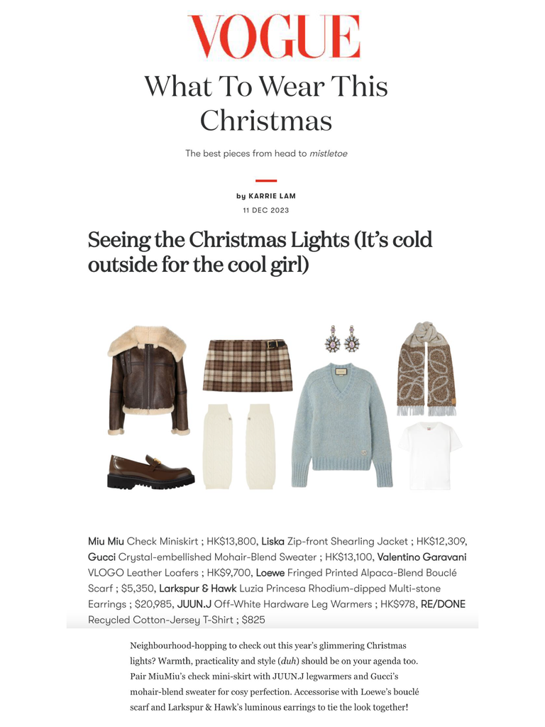 Vogue Hong Kong What to Wear this Christmas