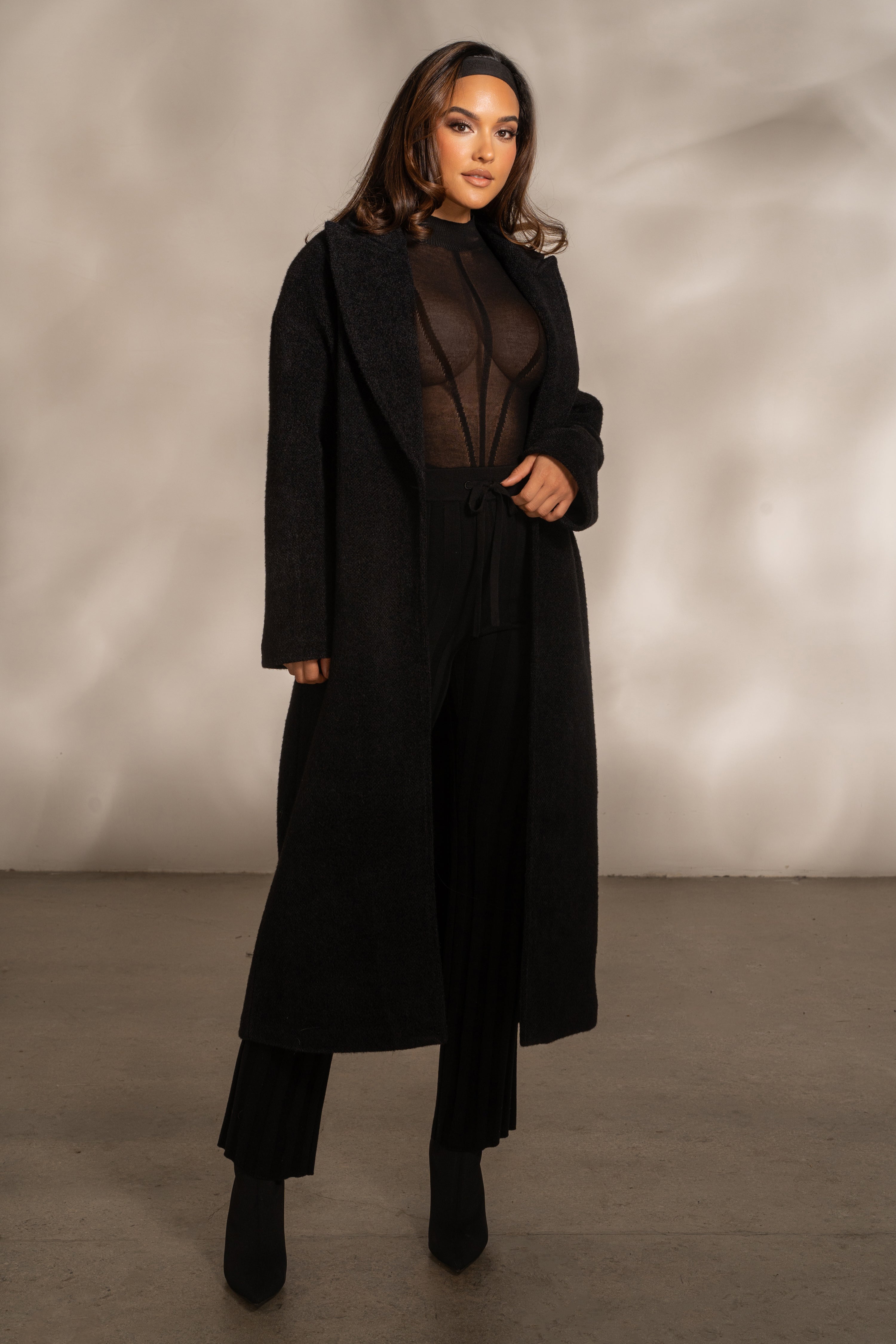 Black Delma Ribbed Puffer Vest – JLUXLABEL
