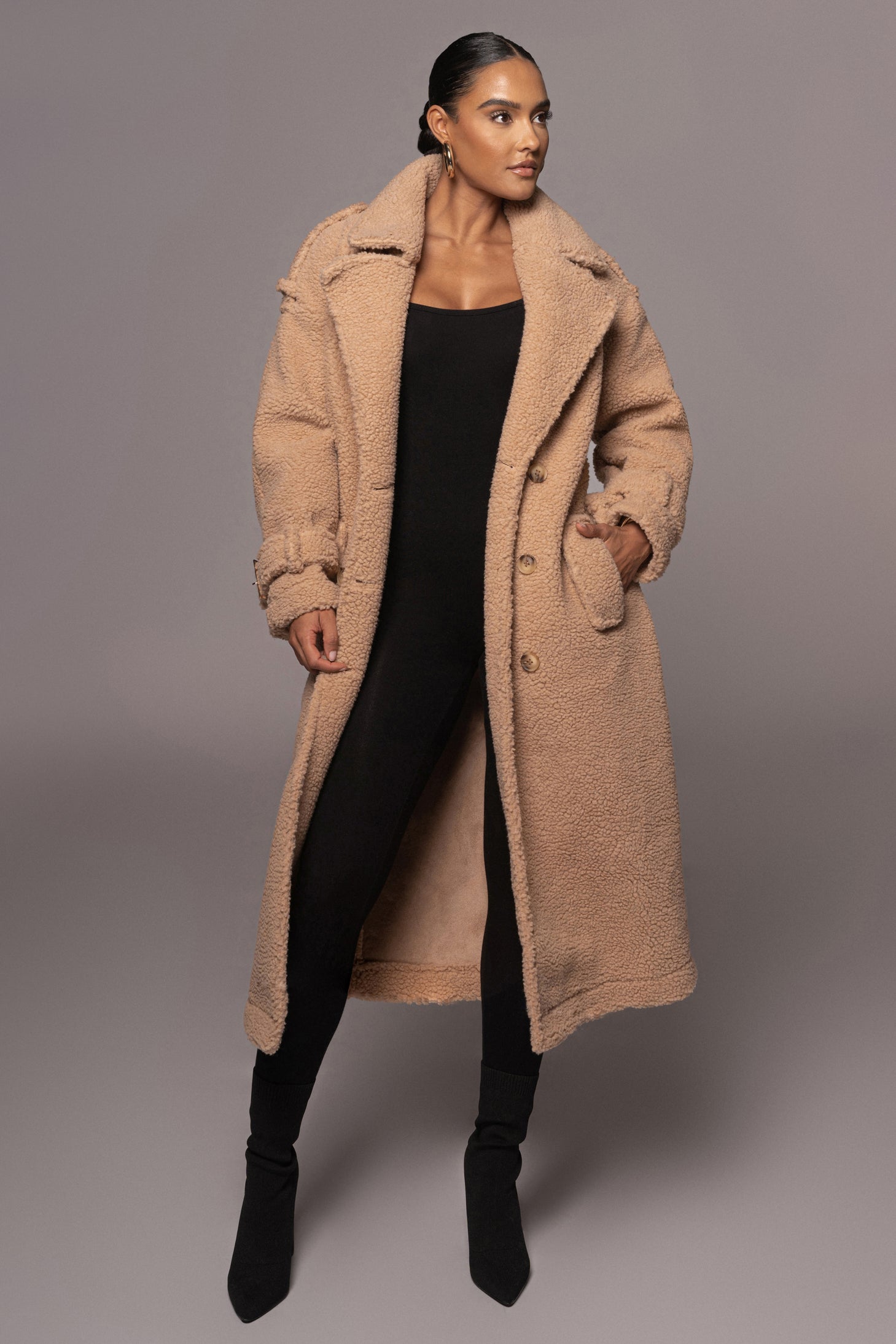 Heather Grey Beverly Trench JLUXLABEL Coat –