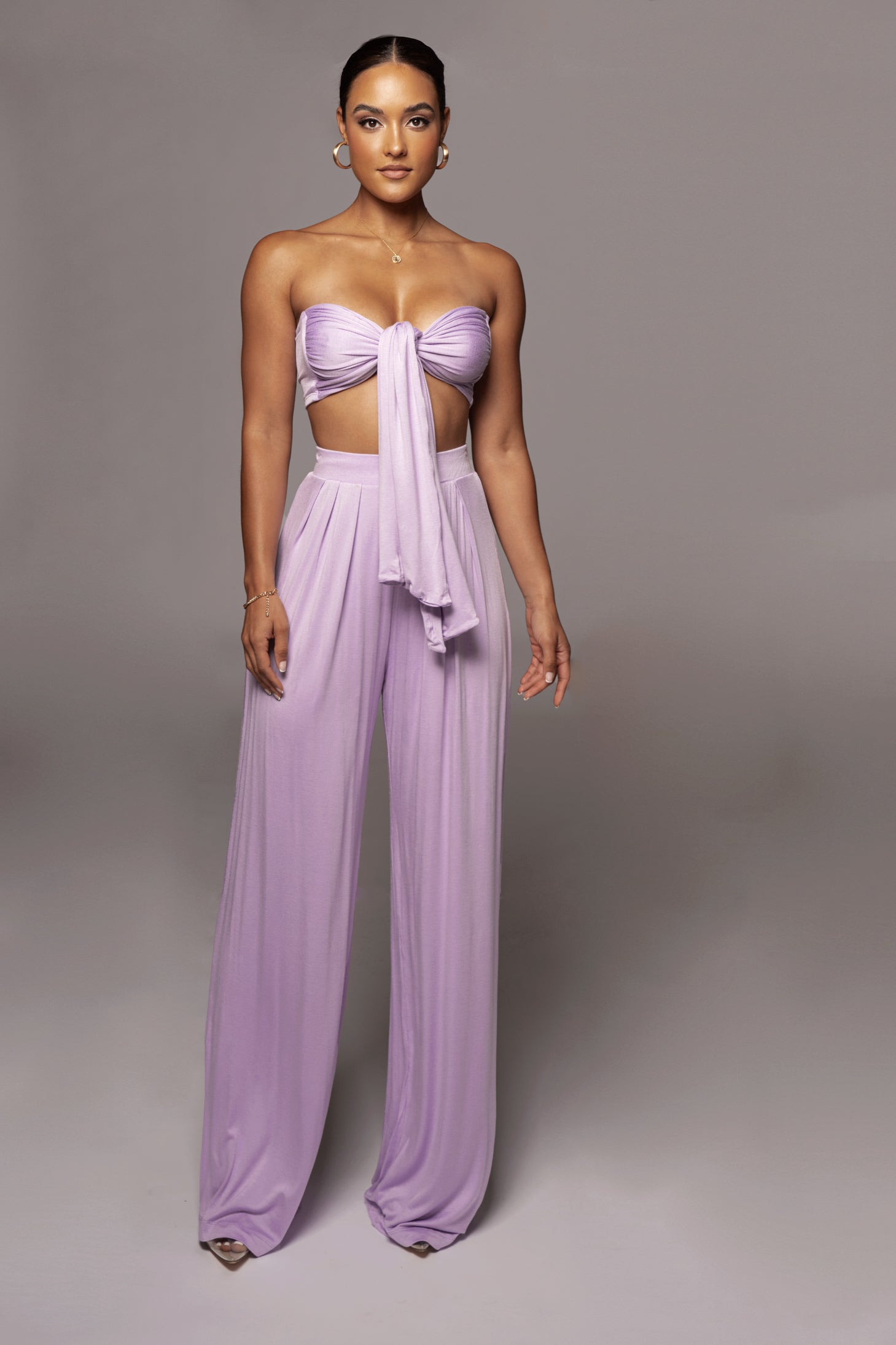 Devyn Pants Wide – JLUXLABEL Lilac Leg Jluxbasix