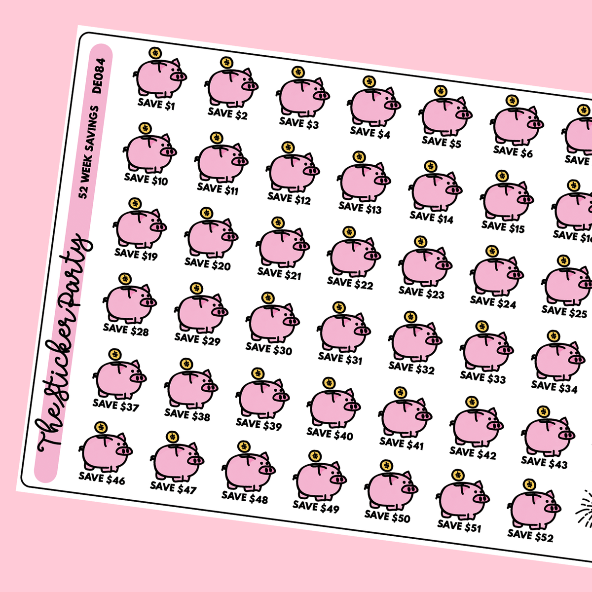 saving your printable planner stickers