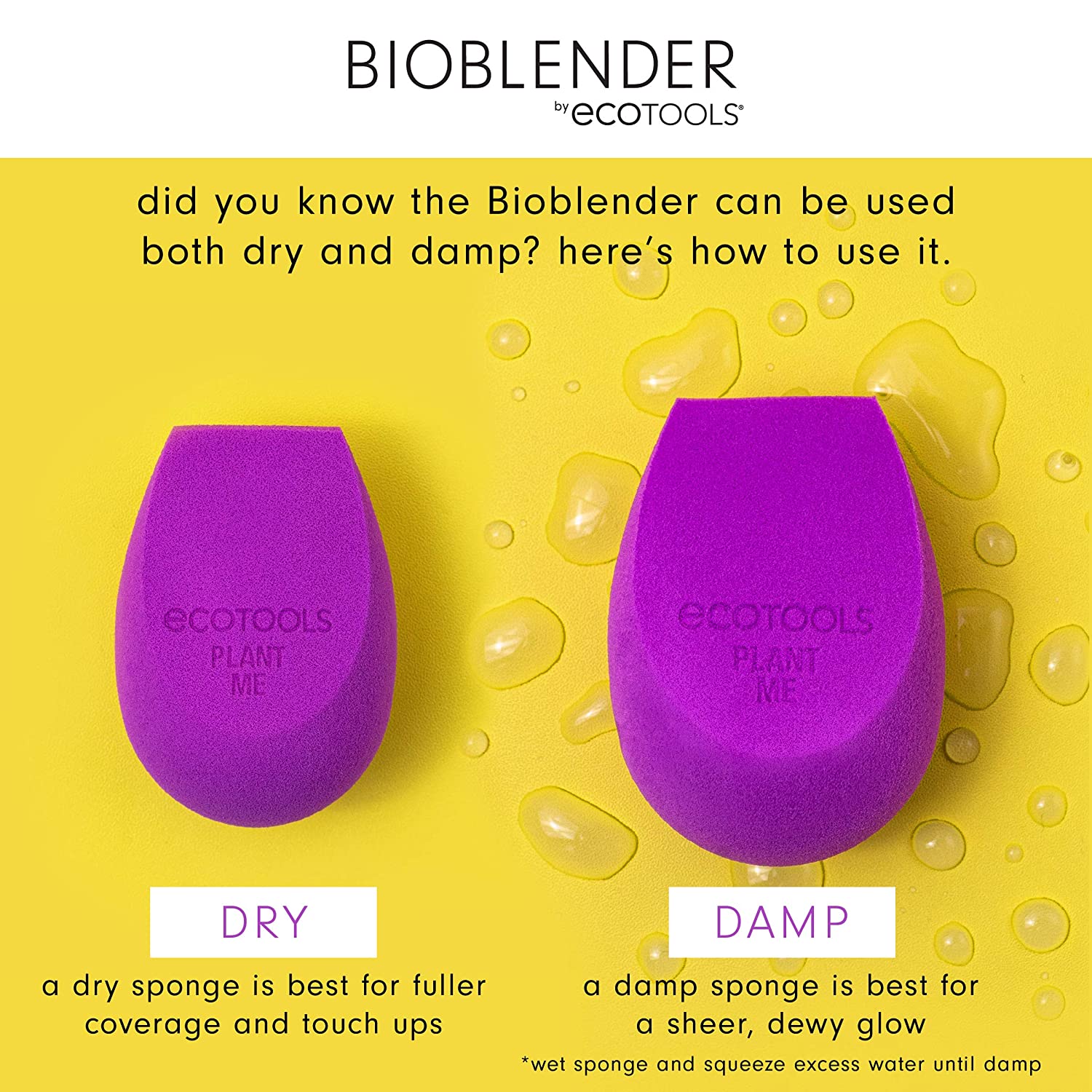 EcoTools Bioblender Biodegradable Makeup Sponge Duo