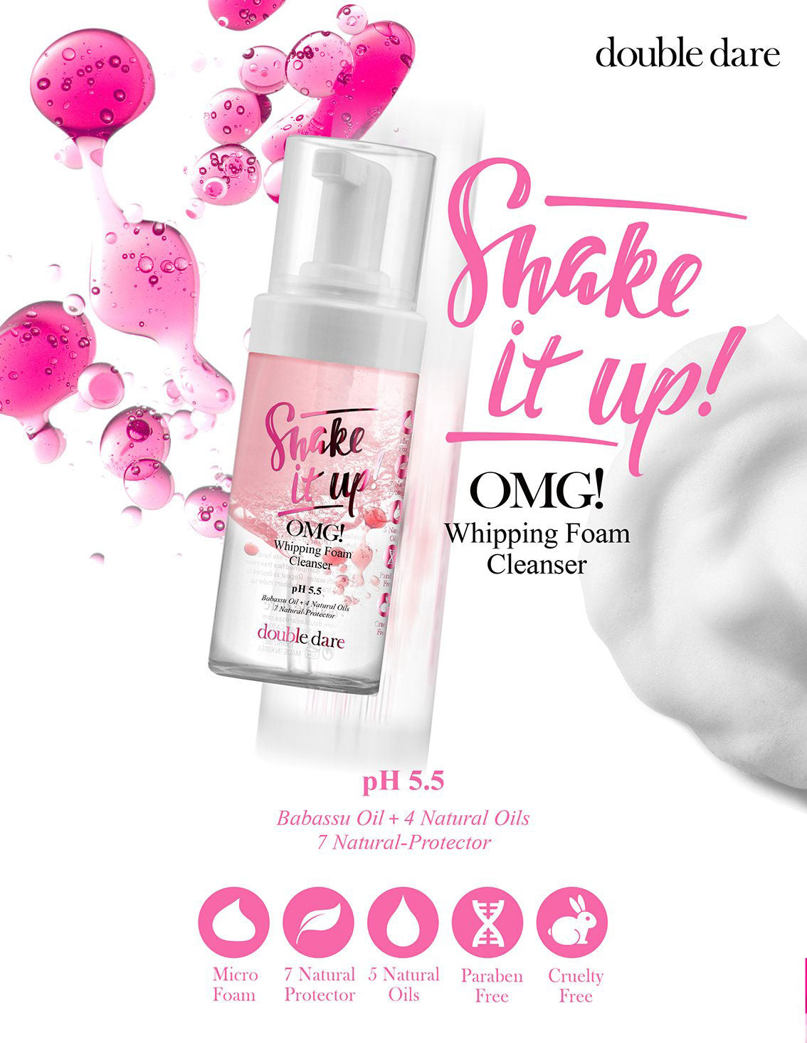 Double Dare Shake it up! OMG! Whipping Foam Cleanser