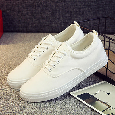 mens white canvas sneakers