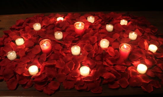Romance 4000, Red Rose Petals, Silk