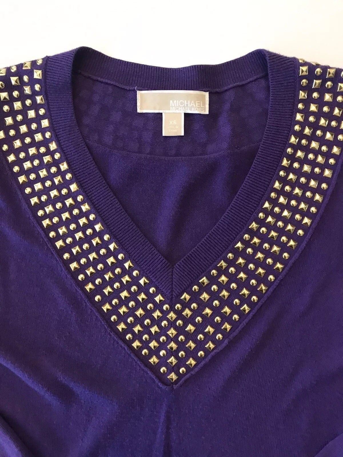 michael kors sweaters purple