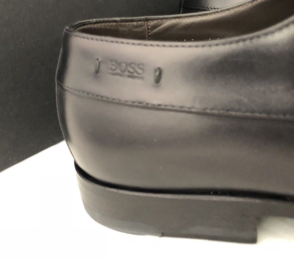 hugo boss mens black shoes