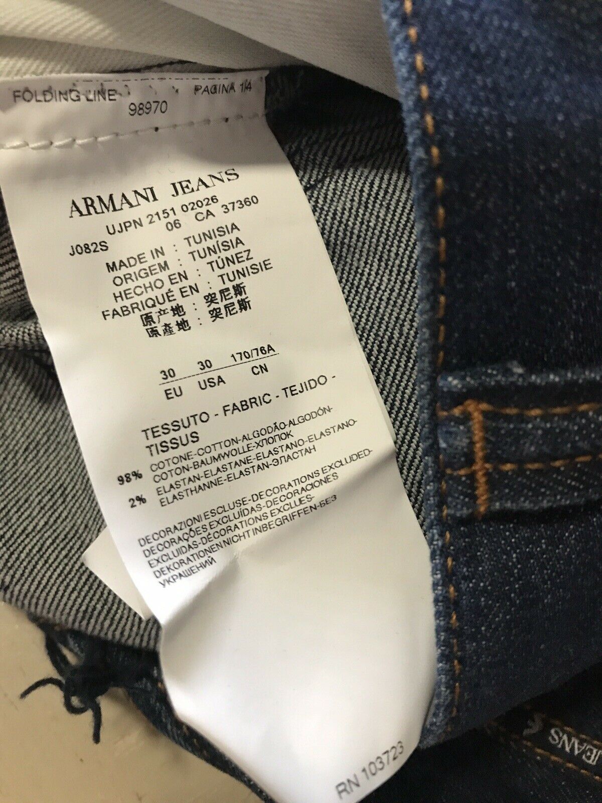 armani jeans 98970