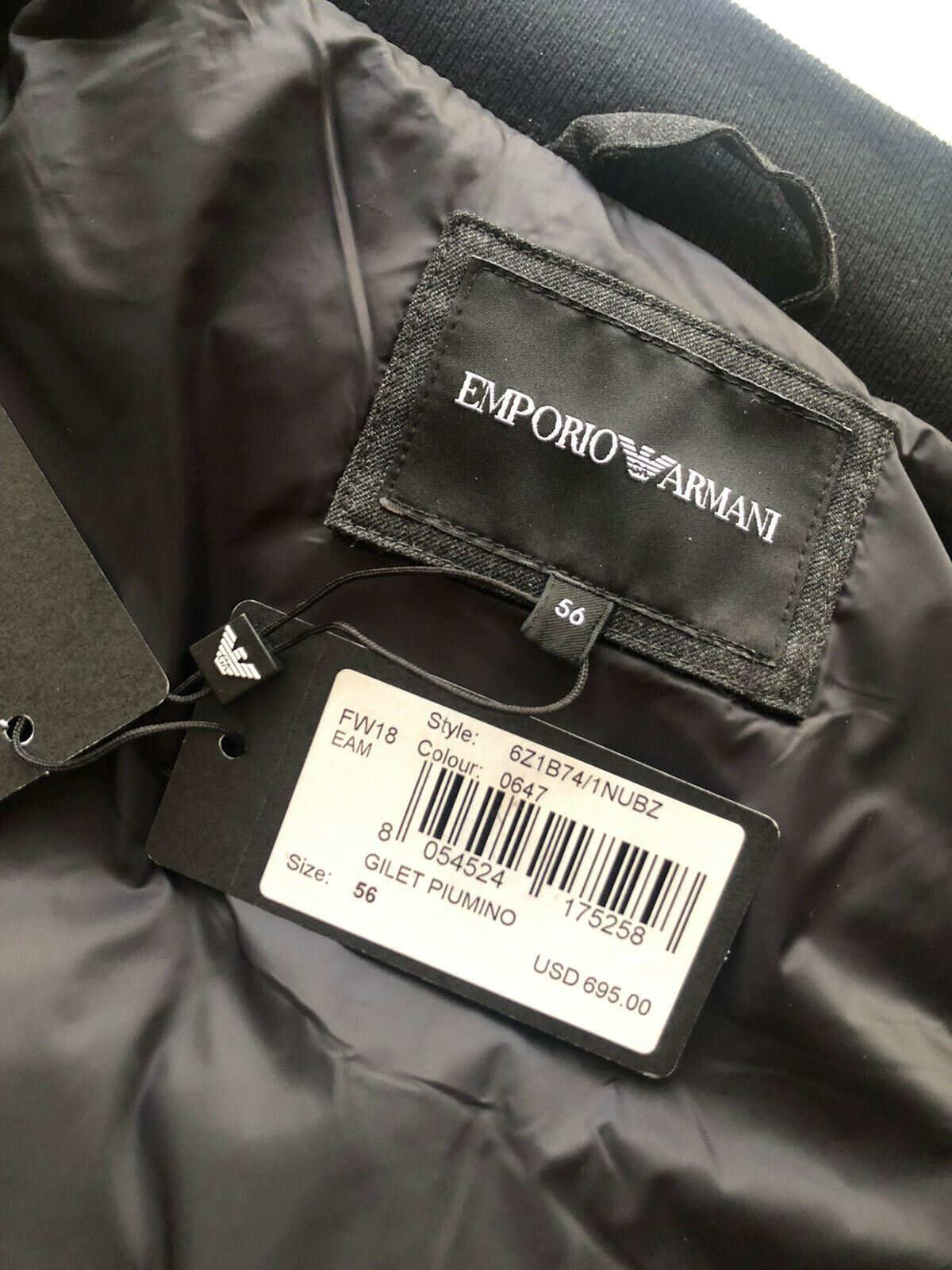 emporio armani gilet mens