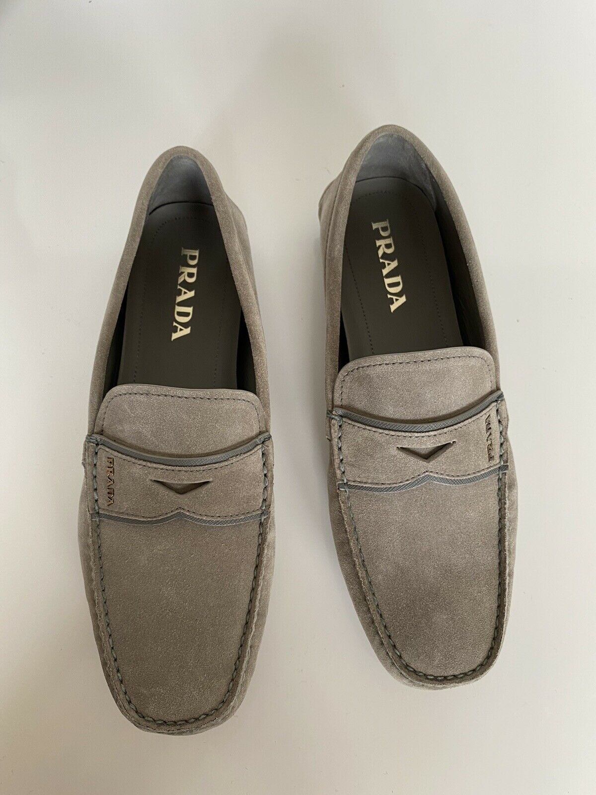 prada suede loafers mens