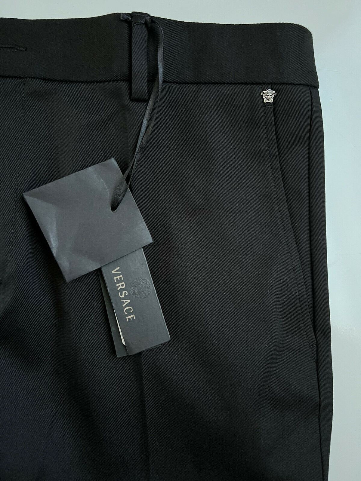 NWT $550 Versace Men's Black Pants 36 US (52 Euro) Made in Italy A7990 ...