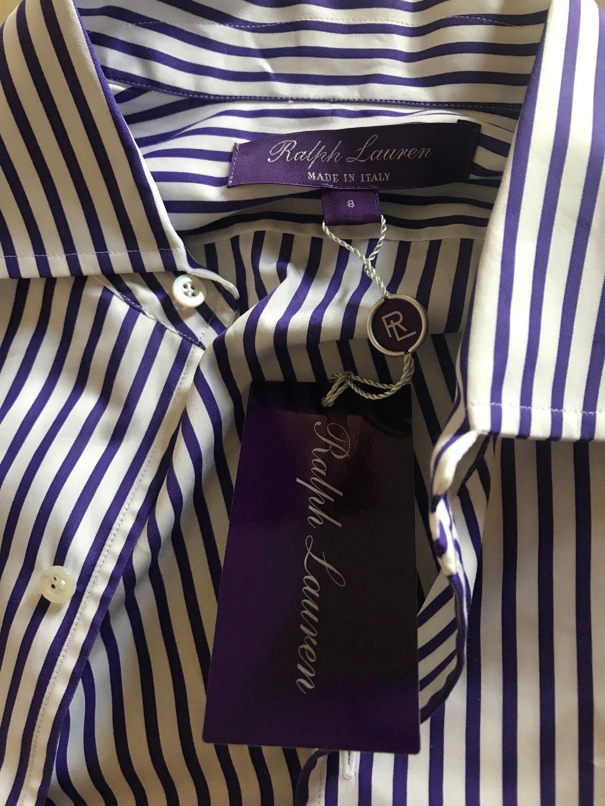 ralph lauren purple label white shirt