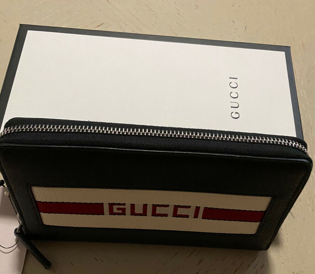 New $870 Gucci Large Wallet Gucci Monogram Black 408831 Italy ...