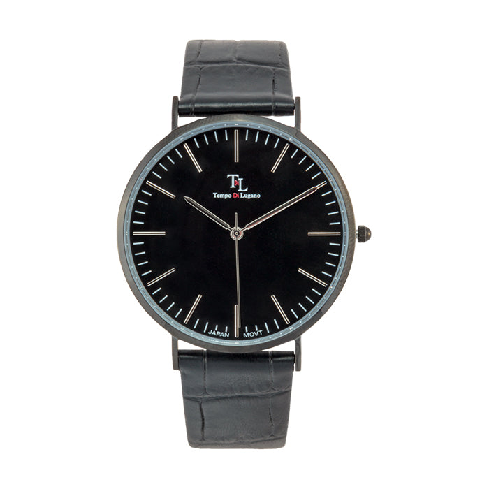 Lugano Classic - (Black/Black) - Tempo Di Lugano Watches