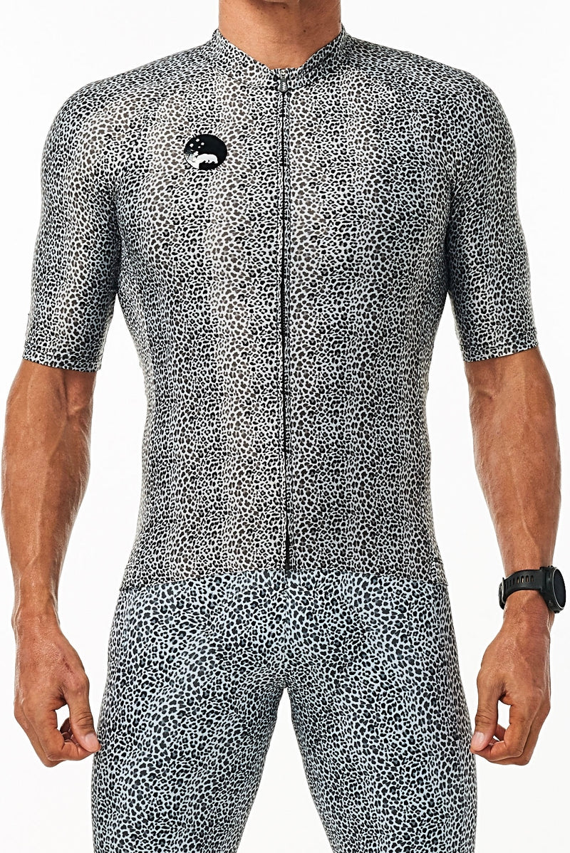 leopard cycling jersey