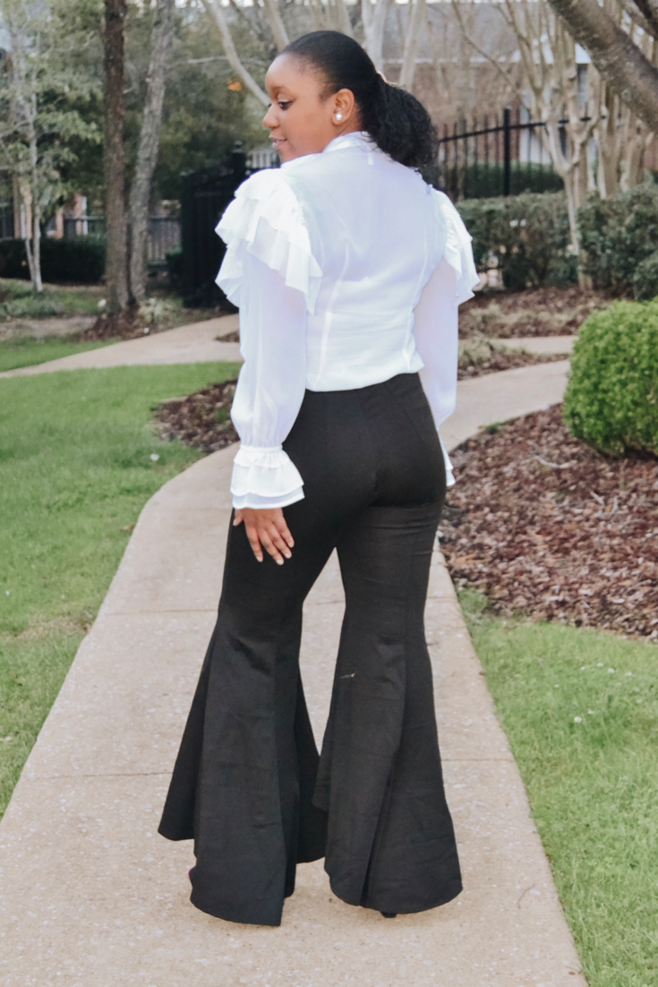 Pinstripe Flare Pants – Top Shelf Wardrobe