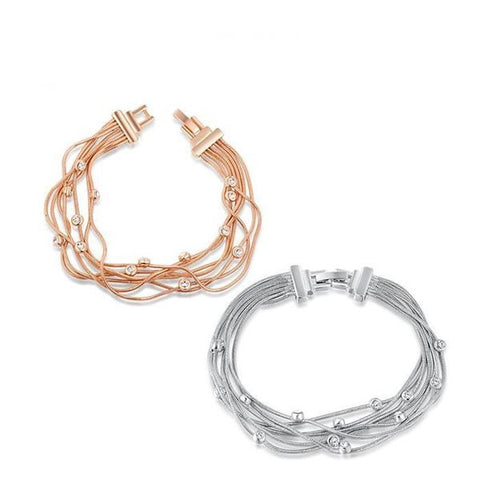 Rose gold bracelet|silver bracelet