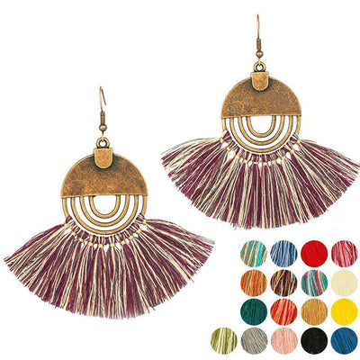 Colourful tassel earrings Trendystrike