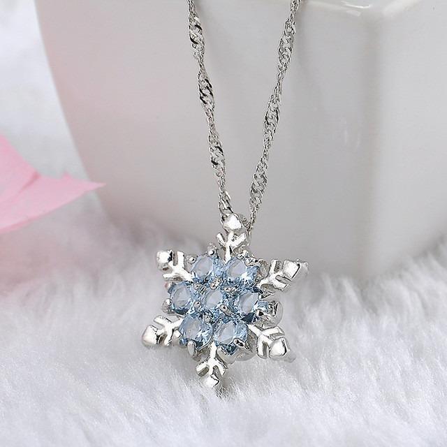 Luxury crystal snowflake necklace for woman – Trendystrike