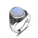 Natural moonstone ring