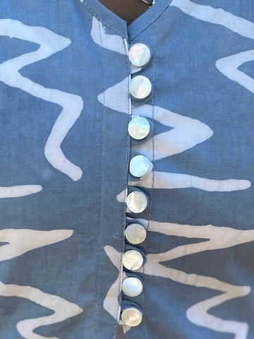 close up of button loops and buttons