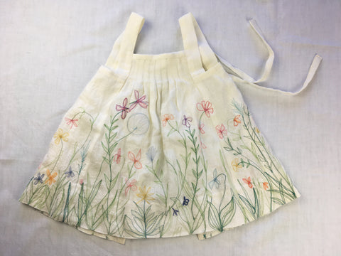 Photo of front view of Folkwear Child's Prairie Dress Pinafore
