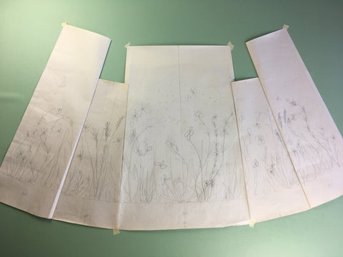 Photo of Wildflower Pinafore Panel Sketch