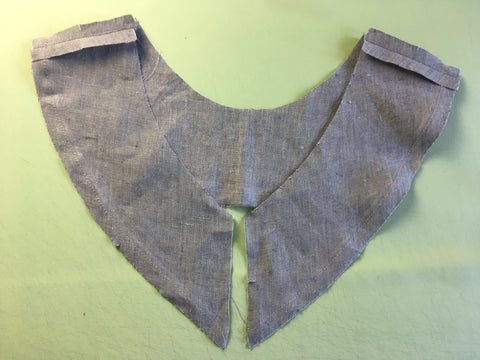 Photo of Folkwear 160 Mu'uMu'u yoke facing construction stitched at shoulders