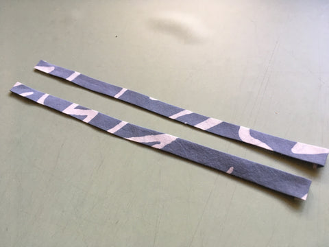 photo of straight grain front closue strips