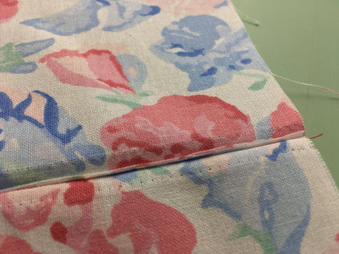 Photo of seam allowance sticking out of French Seam