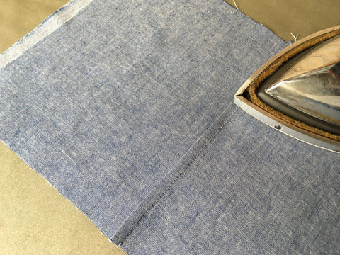 Step Three to Making Flat-Felled Seams: Edge pressed before final stitching