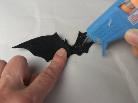Photo continuing to hop glue bat shapes together