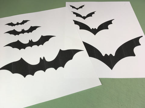 Photo of Free Bat Shapes Printed off Internet