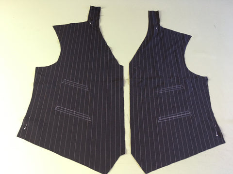 Photo of Vest front pieces with pocket opening