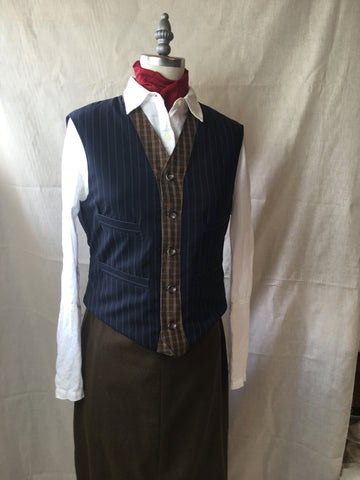 Photo of Folkwear 222 Vintage Vest Front on dress form