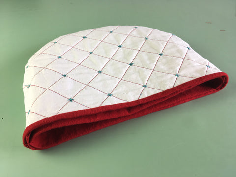 Photo of lining inserted in tea cozy cover